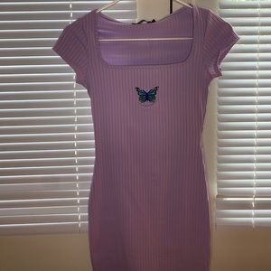 butterfly bodycon dress